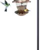 Shepherd Hooks for Outdoor, 1 Pack 62 Inch Bird Feeder Pole with 5 Prongs Base for Hanging Lantern, Hummingbird Feeder, Lightweight Plant,... Shepherd Hooks for Outdoor, 1 Pack 62 Inch Bird Feeder Pole with 5 Prongs Base for Hanging Lantern, Hummingbird Feeder, Lightweight Plant,...