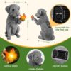 Solar Garden Statues Outdoor Decor, Garden Decor Dog Statue for Yard, Patio, Lawn Outside, Ideal Christmas Birthday Mothers Day Gifts for Mom Women...