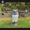 Solar Powered Garden Owl with Motion Detection, Rotating Head, Realistic Hoots and Silent Mode, Outdoor Statue and Sculpture, Owl Decoration for... Solar Powered Garden Owl with Motion Detection, Rotating Head, Realistic Hoots and Silent Mode, Outdoor Statue and Sculpture, Owl Decoration for...