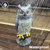 Solar Powered Garden Owl with Motion Detection, Rotating Head, Realistic Hoots and Silent Mode, Outdoor Statue and Sculpture, Owl Decoration for... Solar Powered Garden Owl with Motion Detection, Rotating Head, Realistic Hoots and Silent Mode, Outdoor Statue and Sculpture, Owl Decoration for...