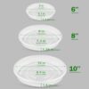 SupKing 9 Pack Plant Saucers (6inch /8inch /10inch), Heavy Sturdy Plant Trays Pot Tray for Indoor Clear Plastic Flower Pot Saucers Thicker Plant... SupKing 9 Pack Plant Saucers (6inch /8inch /10inch), Heavy Sturdy Plant Trays Pot Tray for Indoor Clear Plastic Flower Pot Saucers Thicker Plant...