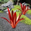 TOMBABY Enlarge Thickened Wind Resistant Metal Agave Garden Art Metal Plant Country Garden Sculpture Statue Outdoor Decoration Agave Metal Plant...