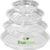 TRUEDAYS 20 Pack Plant Saucers (6 inch / 8inch / 10inch / 12inch) Clear Plant Saucers Flower Pot Tray Excellent for Indoor & Outdoor Plants TRUEDAYS 20 Pack Plant Saucers (6 inch / 8inch / 10inch / 12inch) Clear Plant Saucers Flower Pot Tray Excellent for Indoor & Outdoor Plants