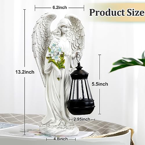 VChymm Solar Angel Outdoor Garden Decor Statues – 13.2 inches Solar Outdoor Sculptures for Outside Yard Art Patio Balcony Front Lawn Ornaments... VChymm Solar Angel Outdoor Garden Decor Statues – 13.2 inches Solar Outdoor Sculptures for Outside Yard Art Patio Balcony Front Lawn Ornaments...