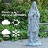 VChymm Virgin Mary Praying Statue 31.49 Inch Tall Outdoor Garden Religious Garden Outdoor Yard Patio Deck Home Entryway Hallway Sculpture Magnesium... VChymm Virgin Mary Praying Statue 31.49 Inch Tall Outdoor Garden Religious Garden Outdoor Yard Patio Deck Home Entryway Hallway Sculpture Magnesium...